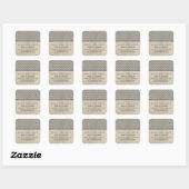 Graue Chic Zickzack Save the Date Stickers (Blatt)