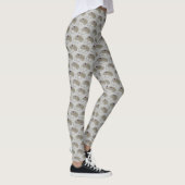 Graue Computer Maus Elektronik Techie Wired Leggings (Rechts)
