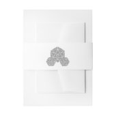 Graue D20-würzige Bänder Einladungsbanderole (Vorderseite Beispiel)