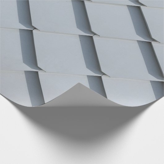 Graue Dachschindeln Geschenkpapier (Ecke)