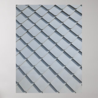 Graue Dachschindeln Poster