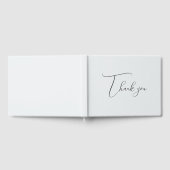 Graue Dankbarkeit für Hochzeit Gästebuch (Voll)