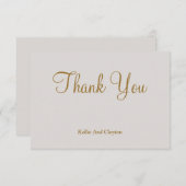 Graue Dankeschön Karten (Vorne/Hinten)