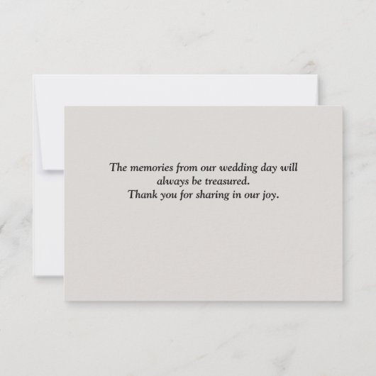 Graue Dankeschön Karten (Rückseite)