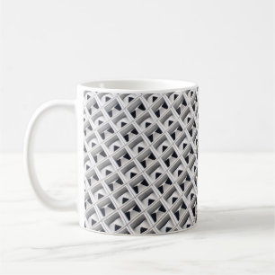 Graue Darstellung der Grid-Platine Kaffeetasse