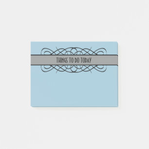 Graue Dekos Blüh Notes Post-it Klebezettel