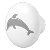 Graue Delphin-Kinderzimmer-Tür und Schublade Knöpf Keramikknauf (Rechts)