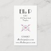 Graue Design-Visitenkarte Visitenkarte (Rückseite)