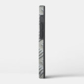 Graue Diamant-Aluminium-Plattenstruktur Case-Mate iPhone Hülle (Rückseite / Links)