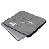 Graue Digital-Kunst-Grafik. Bild der Farbe Laptopschutzhülle (Vorne Knopf)