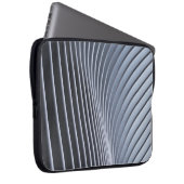 Graue digitale Tapete Laptopschutzhülle (Vorne Rechts)