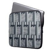 Graue digitale Tapete Laptopschutzhülle (Vorderseite Links)