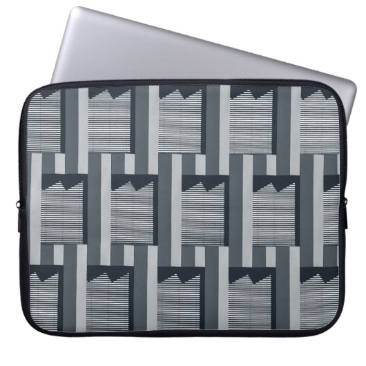Graue digitale Tapete Laptopschutzhülle (Vorderseite)