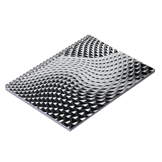 Graue digitale Tapete Notizblock (Linke Seite)