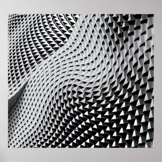 Graue digitale Tapete Poster (Vorne)