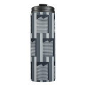 Graue digitale Tapete Thermosbecher (Vorderseite)