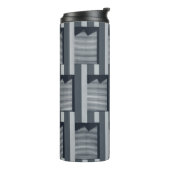 Graue digitale Tapete Thermosbecher (Nach links gedreht)