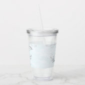 Graue Dolphin Personalisiert Acrylic Tumbler Acryltrinkbecher (Links)