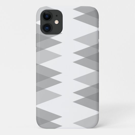 Graue Dreiecke Case-Mate iPhone Hülle (Rückseite)
