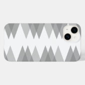 Graue Dreiecke Case-Mate iPhone Hülle (Rückseite (Horizontal))