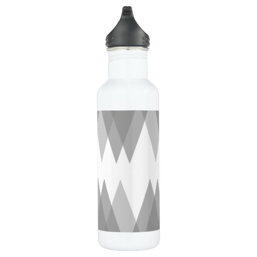 Graue Dreiecke Edelstahlflasche (Rechts)