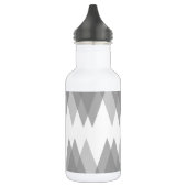 Graue Dreiecke Edelstahlflasche (Links)