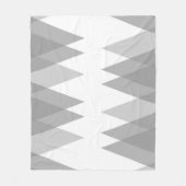 Graue Dreiecke Fleecedecke (Vorderseite)