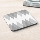 Graue Dreiecke Getränkeuntersetzer (Linke Seite)