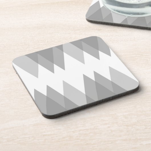 Graue Dreiecke Getränkeuntersetzer (Linke Seite)