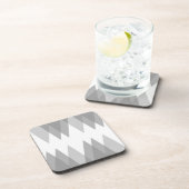 Graue Dreiecke Getränkeuntersetzer (Rechte Seite)