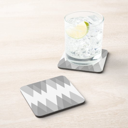 Graue Dreiecke Getränkeuntersetzer (Rechte Seite)