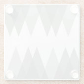 Graue Dreiecke Glasuntersetzer (Rückseite)