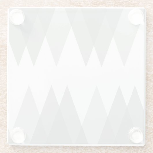 Graue Dreiecke Glasuntersetzer (Rückseite)