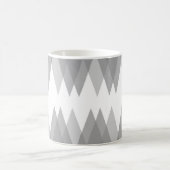 Graue Dreiecke Kaffeetasse (Mittel)