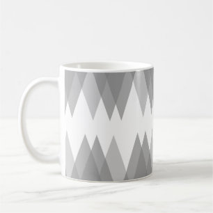 Graue Dreiecke Kaffeetasse