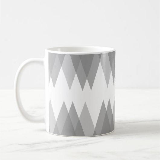 Graue Dreiecke Kaffeetasse (Links)