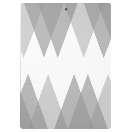 Graue Dreiecke Klemmbrett (Rückseite)