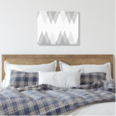 Graue Dreiecke Leinwanddruck (Insitu (Schlafzimmer))