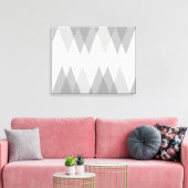 Graue Dreiecke Leinwanddruck (Insitu (Wohnzimmer))