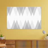 Graue Dreiecke Leinwanddruck (Insitu (Wohnzimmer))