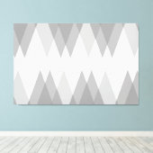 Graue Dreiecke Leinwanddruck (Insitu (Holzboden))