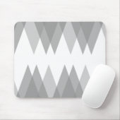 Graue Dreiecke Mousepad (Mit Mouse)