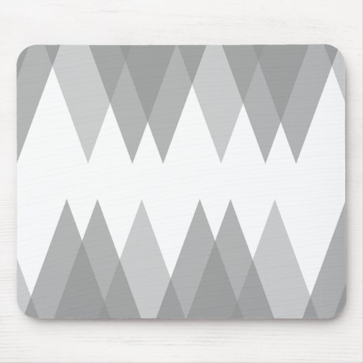 Graue Dreiecke Mousepad (Vorne)
