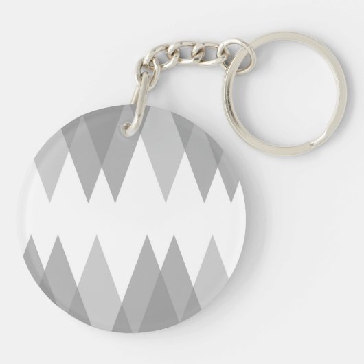 Graue Dreiecke Schlüsselanhänger (Rückseite)