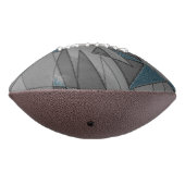 Graue Dreiecksausschnitte mit groben dunkelblauen Football (Gedreht 270)