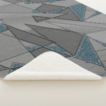 Graue Dreiecksausschnitte mit groben dunkelblauen