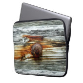 Graue Driftholzbretter Thunder_Cove Laptopschutzhülle (Vorderseite Links)