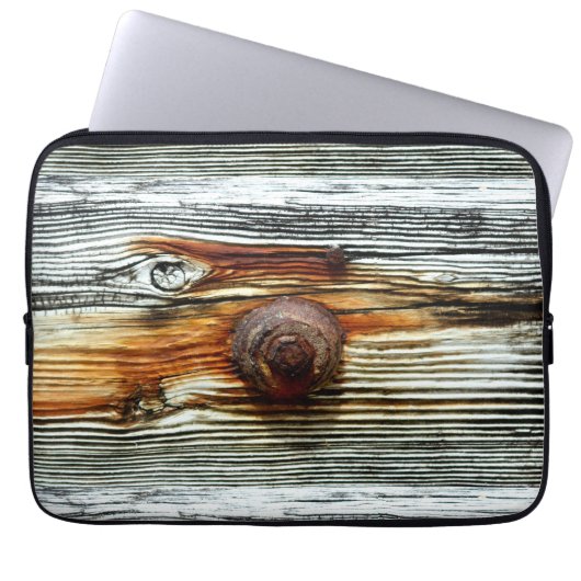 Graue Driftholzbretter Thunder_Cove Laptopschutzhülle (Vorderseite)