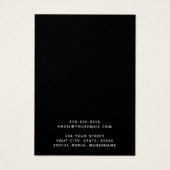 Graue Driftwood-Logo-Ohrring-Grafikkarte (Rückseite)