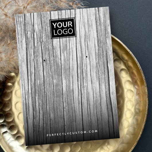 Graue Driftwood-Logo-Ohrring-Grafikkarte